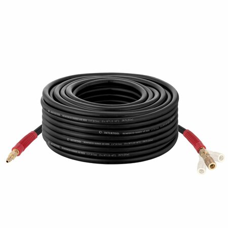 INTERTOOL Rubber Air Hose, 100 ft. x 5/16 in., Black PT08-1733